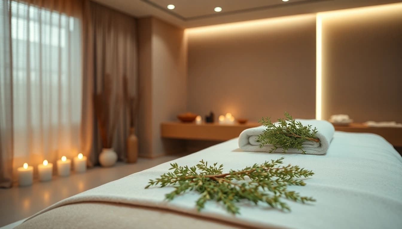 동탄출장마사지 서비스를 홍보하는 마사지 치료실의 편안한 분위기.