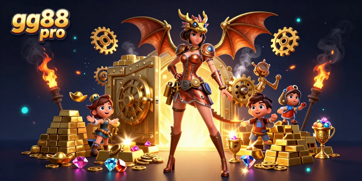Experience excitement at gg88 pro with a stunning 3D illustration of an enchanting casino scene.