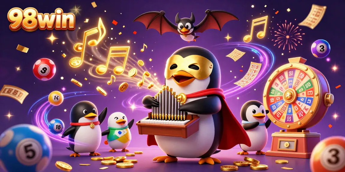 Spin and win with 98win's exciting casino games featuring dynamic colorful elements.