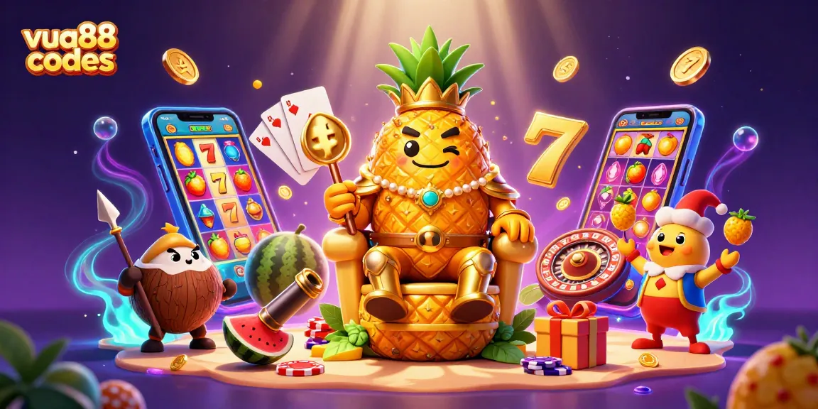 Experience big wins with vua88 codes while enjoying an immersive beach casino scene featuring vibrant slot games.