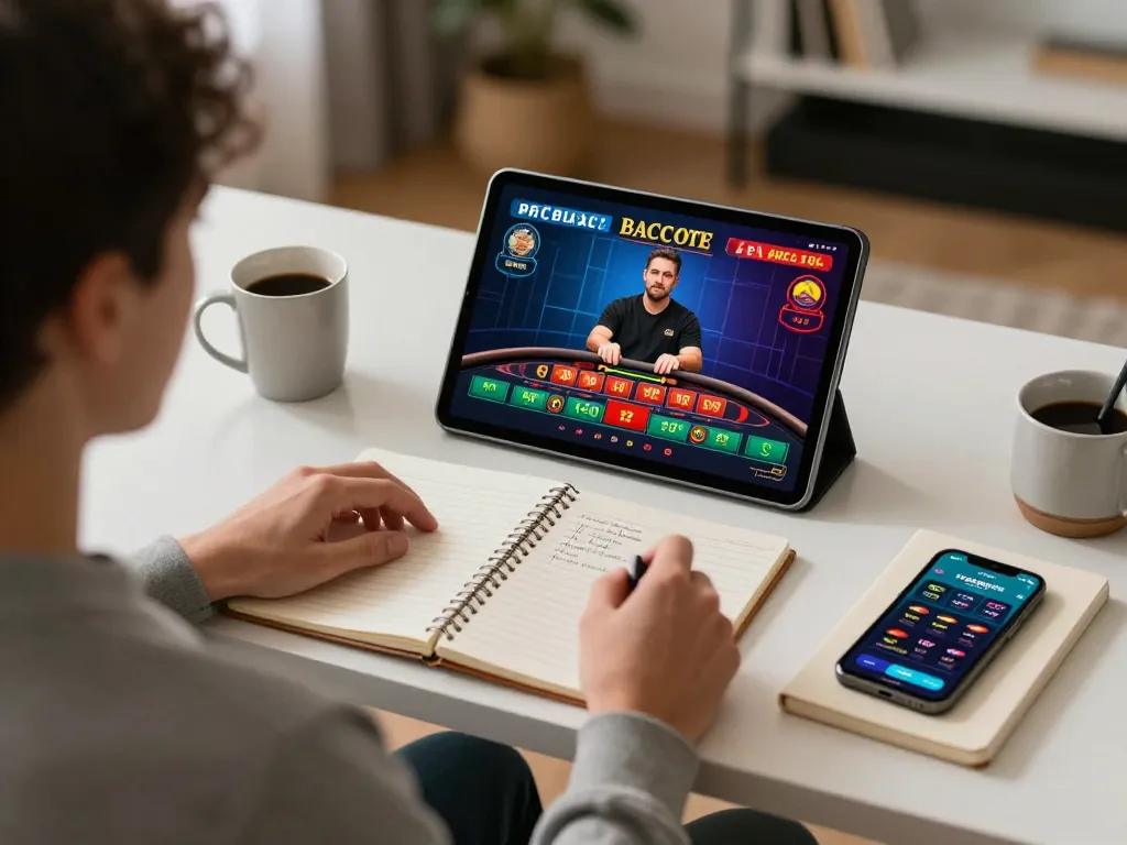 Daga online gaming experience showing a player engaged in live baccarat.
