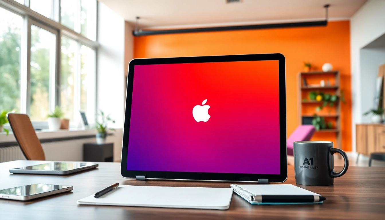 Conoce el Tablet Apple precio con un atractivo diseño en un elegante entorno de oficina.