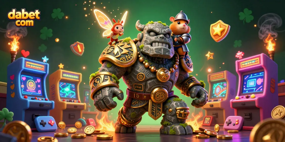 Experience the magic of dabet com through this vibrant casino-themed digital illustration!