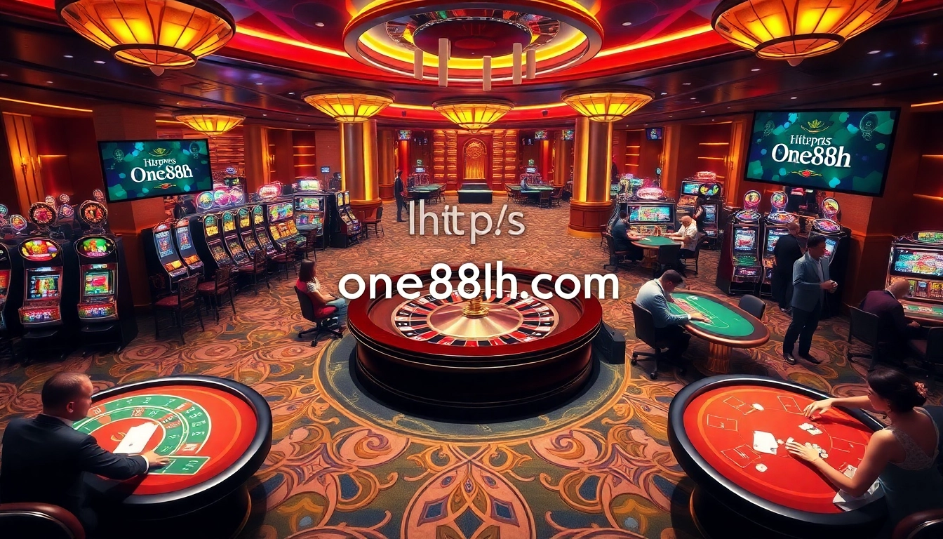 Experience the thrill of the game at ONE88, where players try their luck at engaging casino tables and slots.