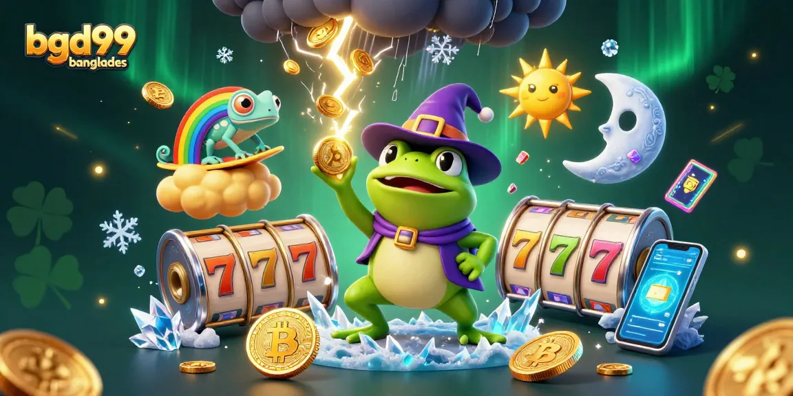 Experience the excitement of bgd99 banglades with vibrant casino elements and a magical 3D scene.