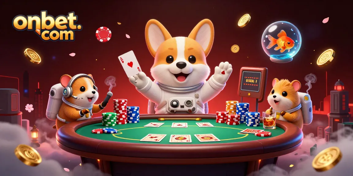 Experience thrilling gaming at onbet. com with exciting characters in a space station casino.