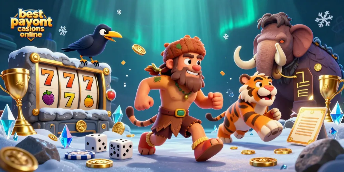 Experience the best payout casinos online with prehistoric casino characters and dynamic casino elements.